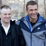 Олександр Шпаков з своїм вихованцем Андрієм Шевченко